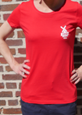 Tee-shirt rouge pour femme de la marque du moulin